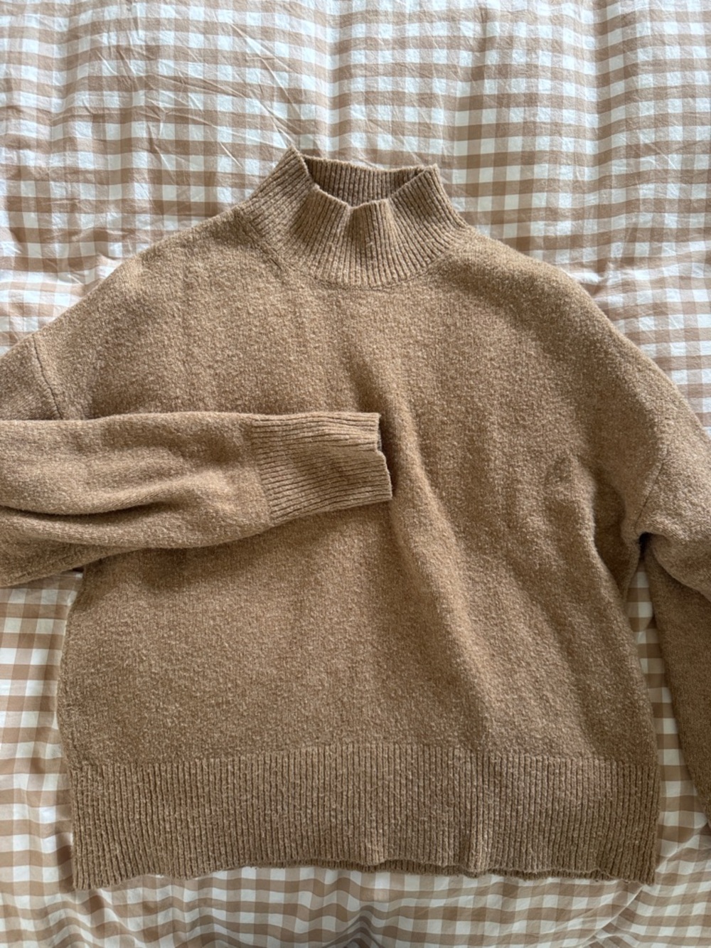 H&M Camel Turtleneck Sweater